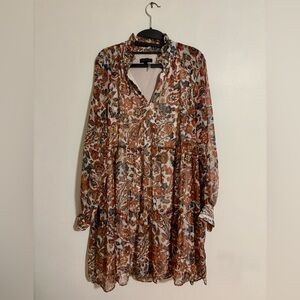 Floral Paisley Print Women's Dress